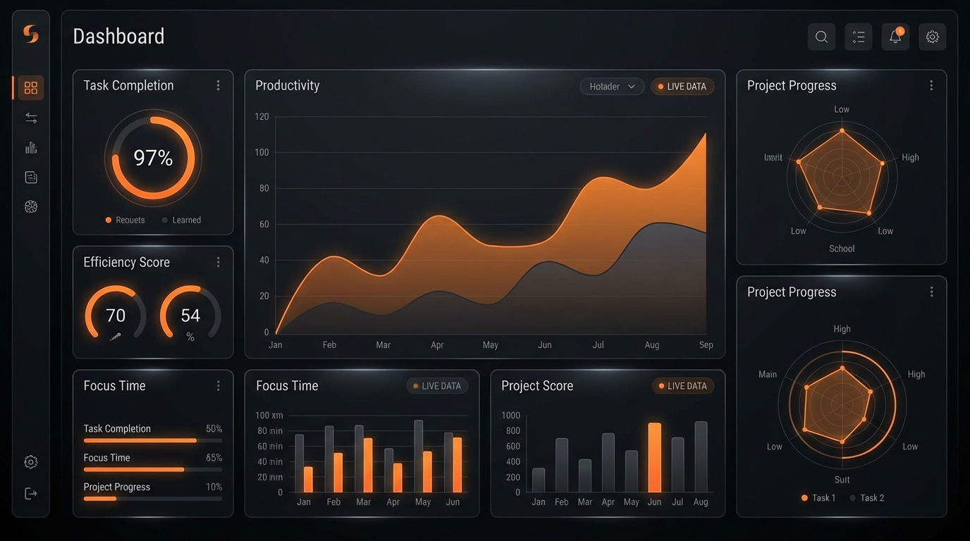 Dashboard de produtividade industrial